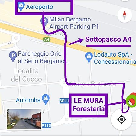 Le Mura Foresteria Grassobbio Kültér fotó